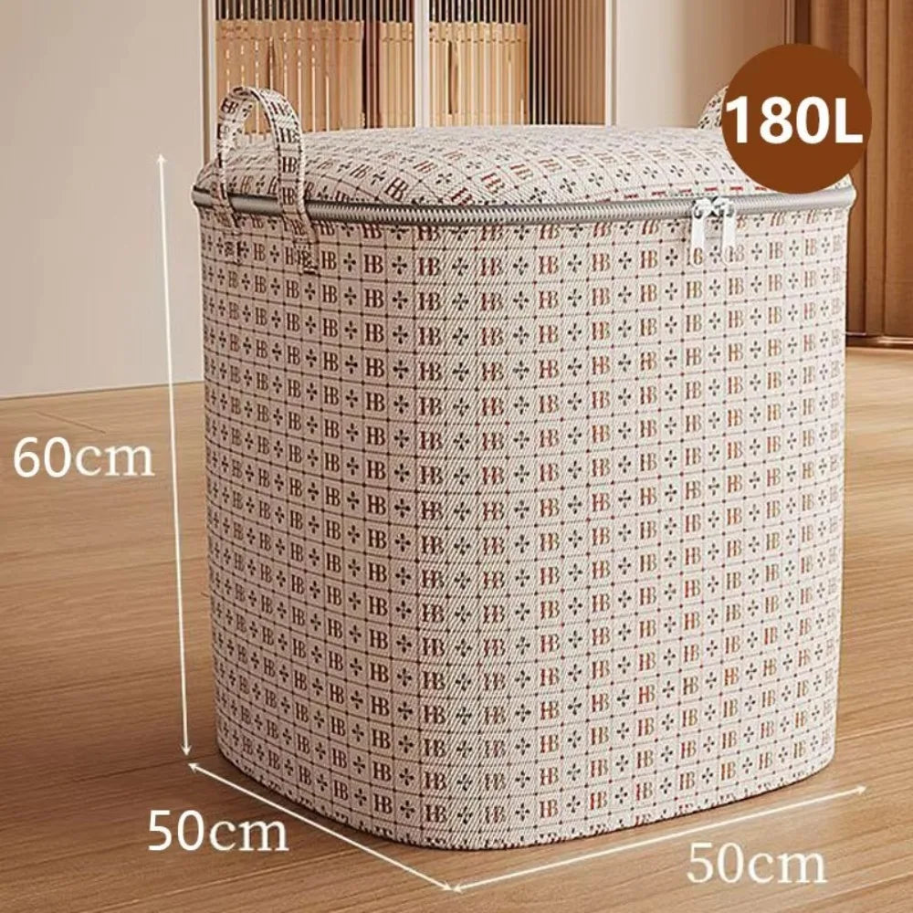 Foldable Dust-Proof Storage Basket with Handles – 100–210L