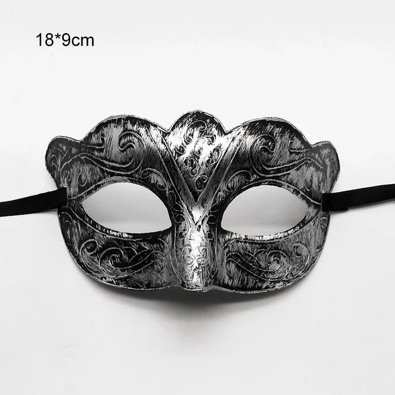 Retro Jazz Masquerade Half Face Mask – Halloween Costume