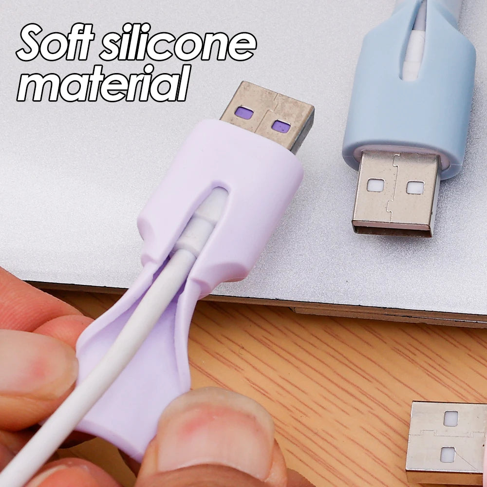 Silicone Cable Protector Sleeve – USB Type-C & Android