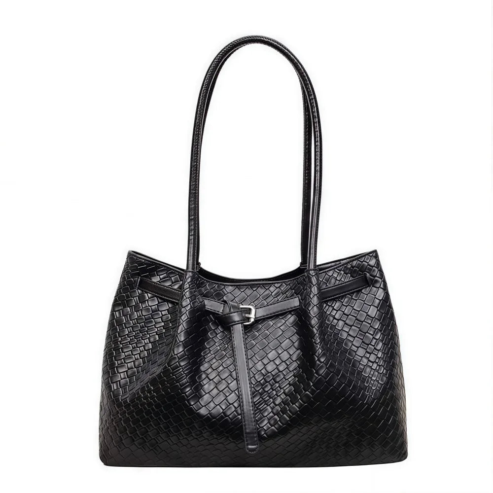 Elegant Suede Shoulder Bag – Large Tote | 4 Colors
