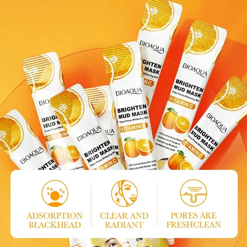 LAIKOU Vitamin C & Cucumber Clay Face Masks – 30-Pack