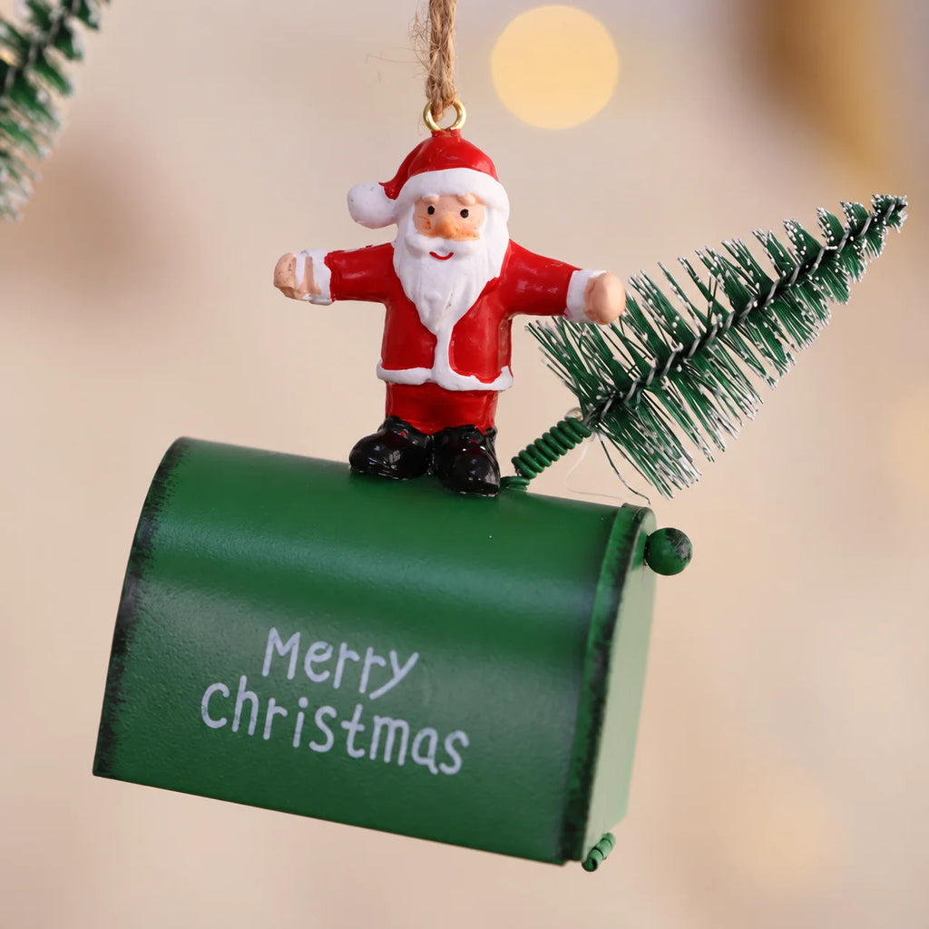 Iron Art Christmas Ornaments – Santa, Snowman & Reindeer