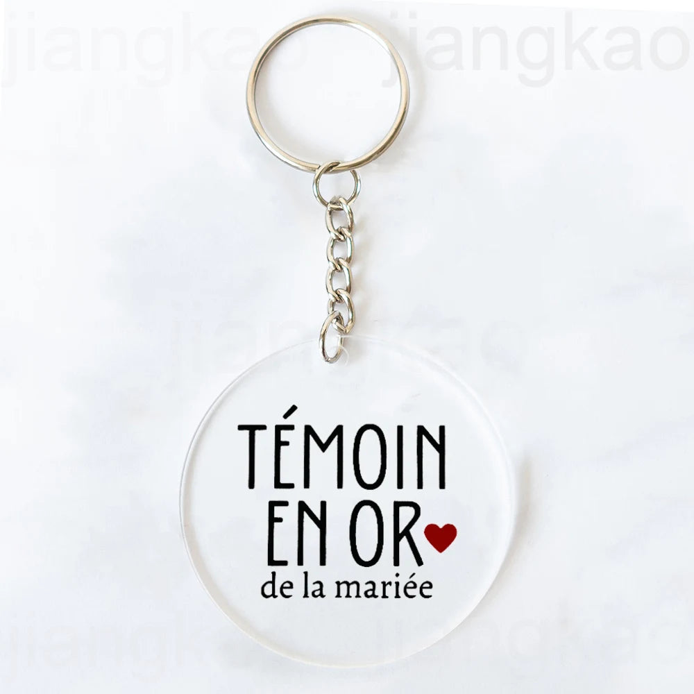 "I'm Such A Great Witness" Acrylic Keychain Wedding Gift