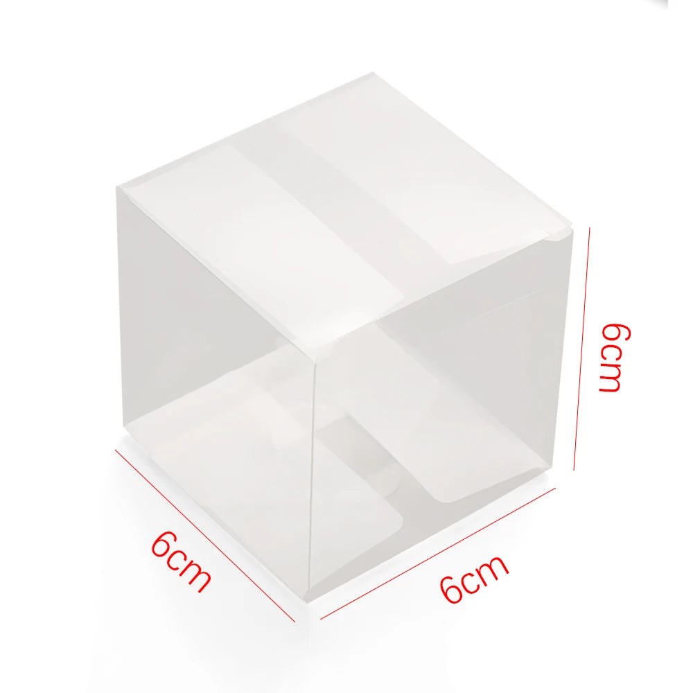 Square Plastic Favor Boxes – Candy & Cookie Gift Boxes 10pk