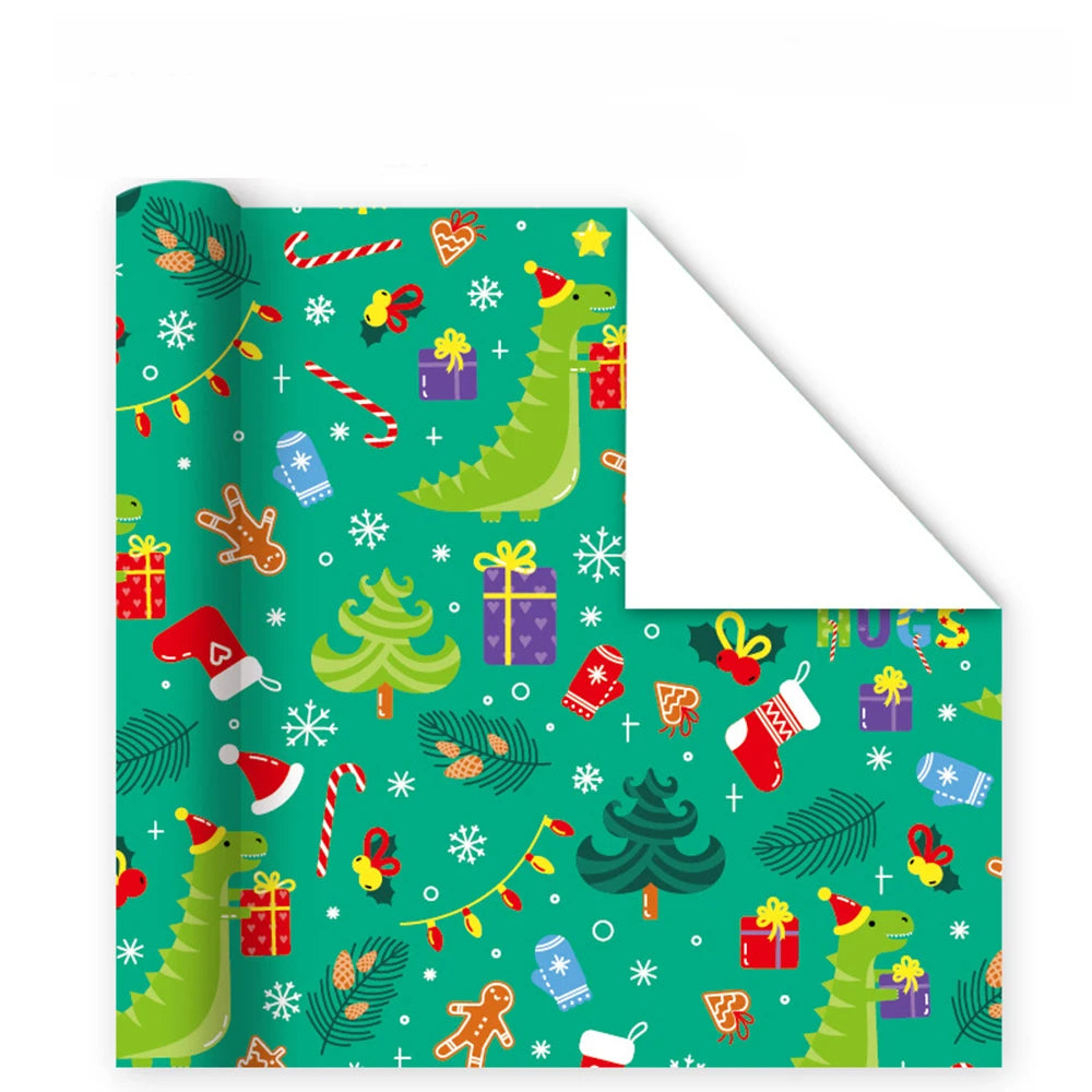 2025 Christmas Gift Wrapping Paper – Santa & Festive 50x70cm