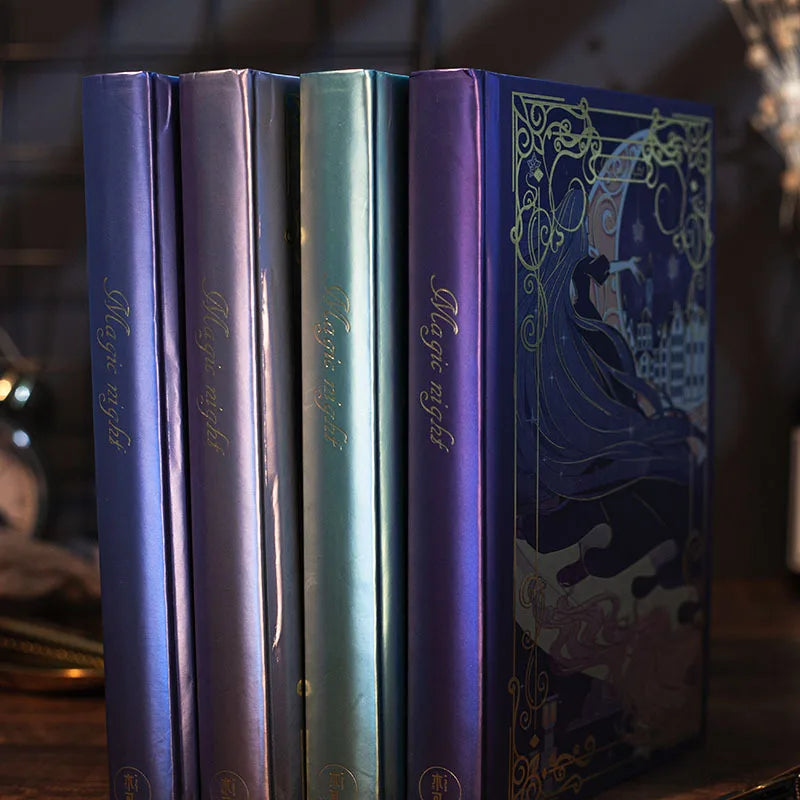 Retro Metallic Magic Notebook – Thick Illustrated Journal