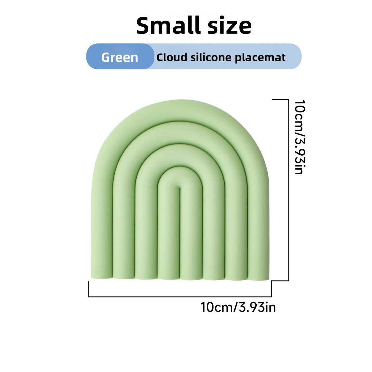 Rainbow Cloud Silicone Trivet Mat – Heat Resistant Non-Slip Pot Pad