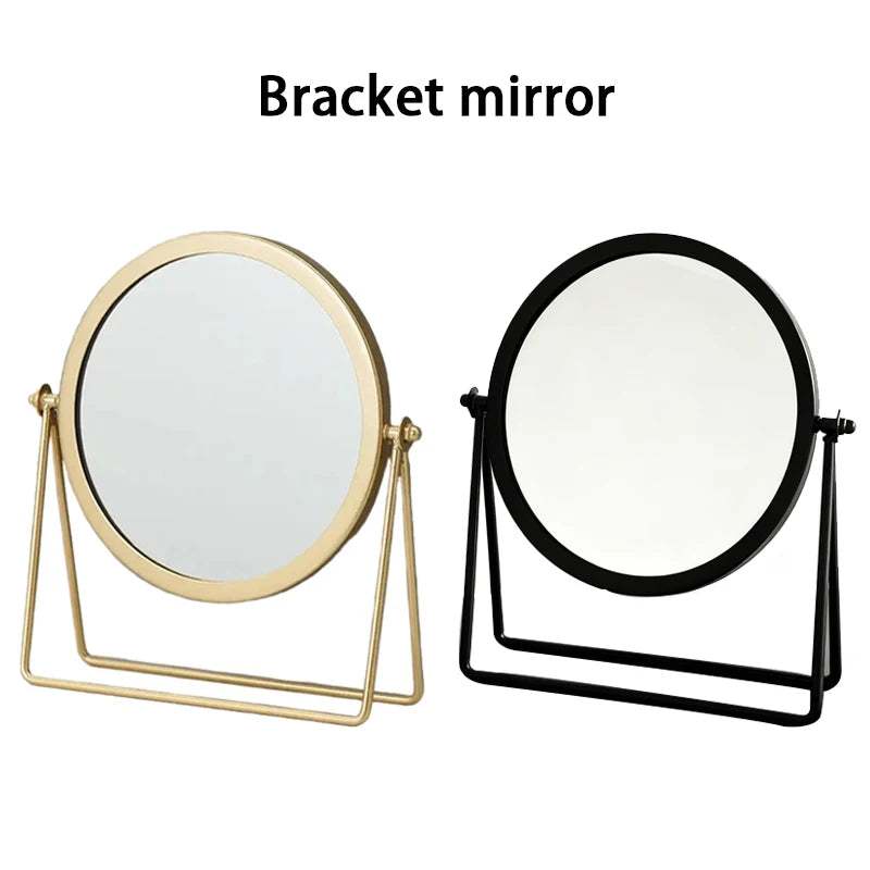 Wrought Iron Rotatable Desktop Vanity Mirror | Minimalist