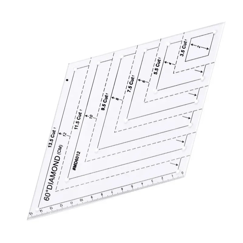 Acrylic Quilting Patchwork Ruler – Triangle & Hexagon Template