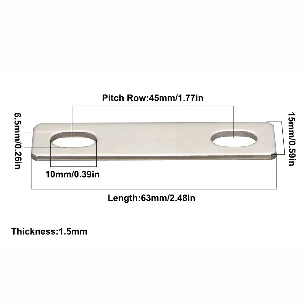 M6 Nickel-Plated Copper Bus Bar Connector for LiFePO4 Cells