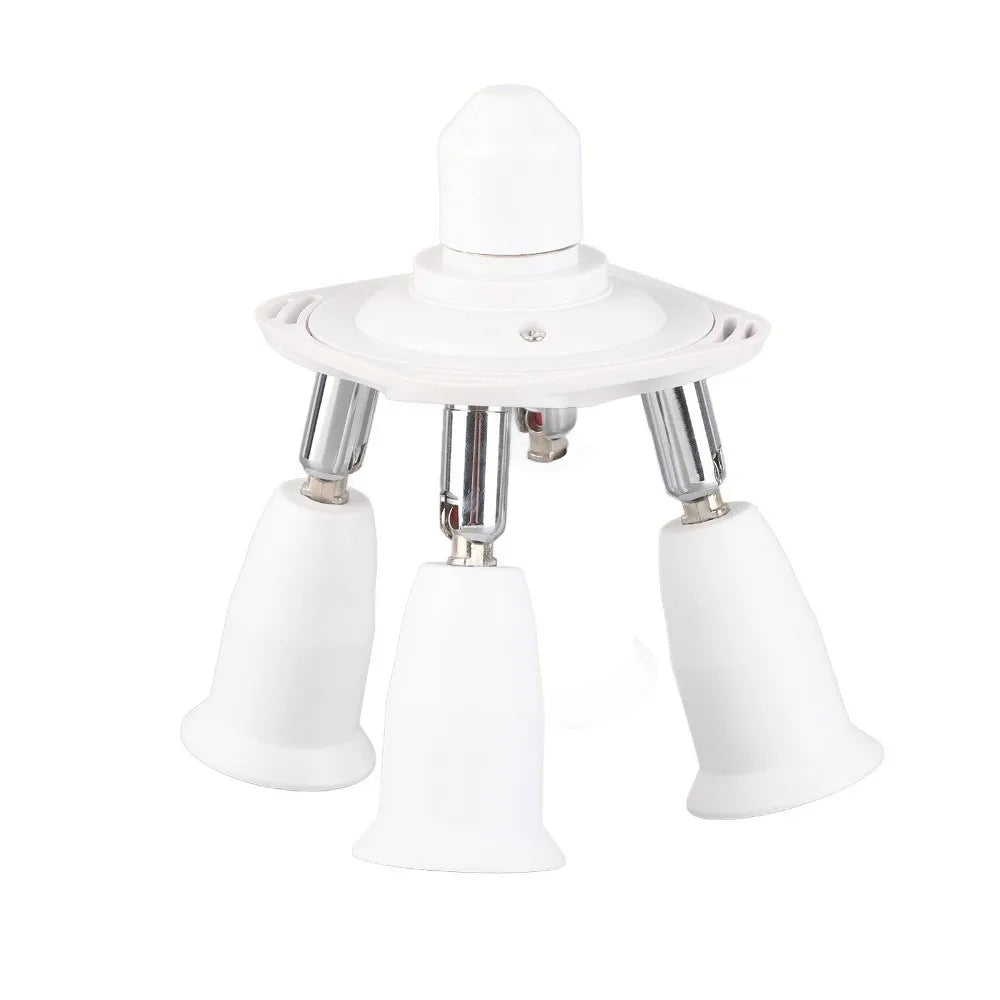E26 Socket Splitter Adapter – 3/4/5-Head Adjustable Lamp Holder
