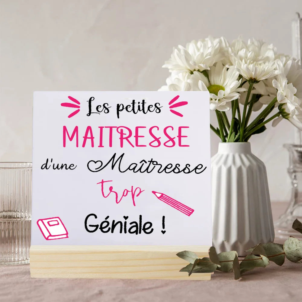 Merci Maîtresse Ceramic Plaque Sign – Teacher Thank You Gift
