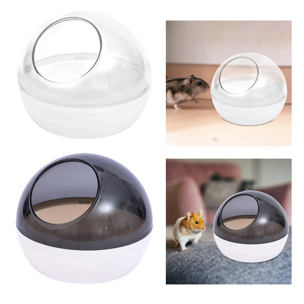 Transparent Hamster Sand Bath Box – Gerbil & Small Pet Tub