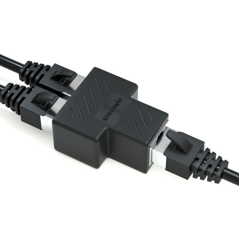 2-Pack RJ45 Ethernet 3-Way Shielded Splitter Adapter | Gigabit