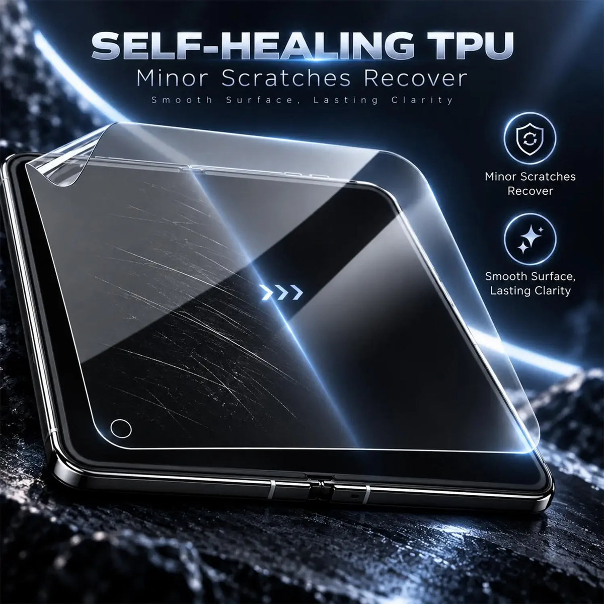 4-in-1 Hydrogel Screen Protector for iPhone Duo Inner & Outer