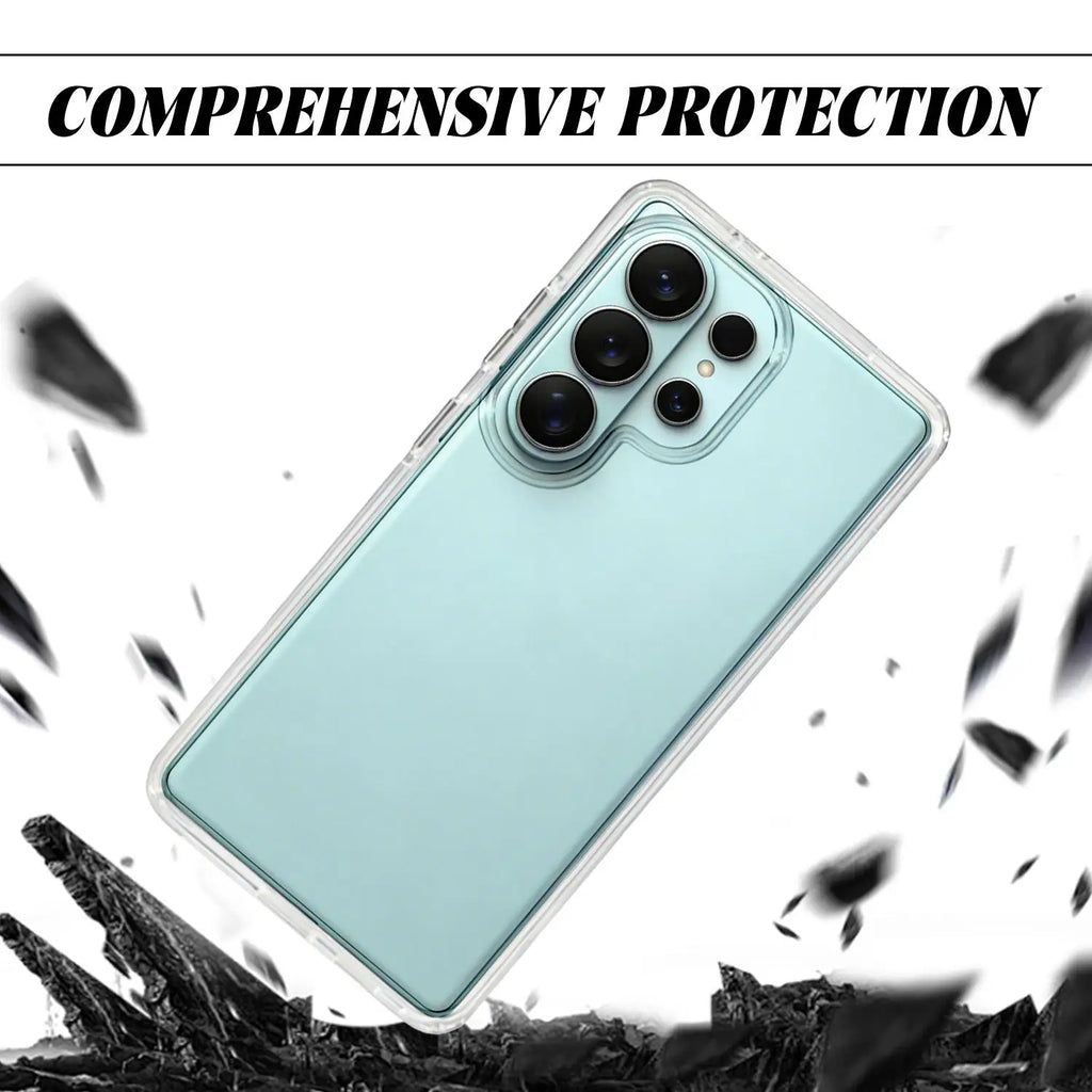 Samsung Galaxy S26 Clear Full Body Case – 360° PC+PET Cover