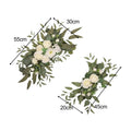 2-Piece Silk Wedding Arch Floral Swag Set | Ceremony Decor