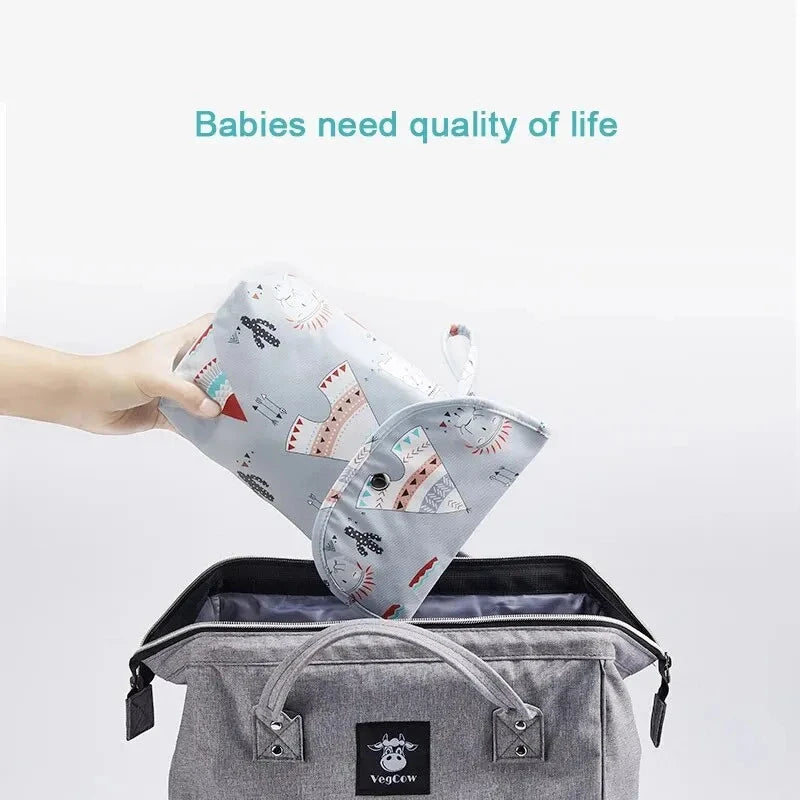 Waterproof Baby Diaper Bag – Wet Dry Travel Organizer Pouch
