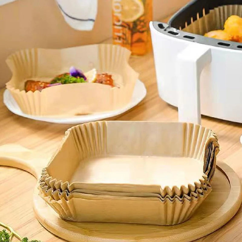 50-Pack Air Fryer Disposable Parchment Paper Liners