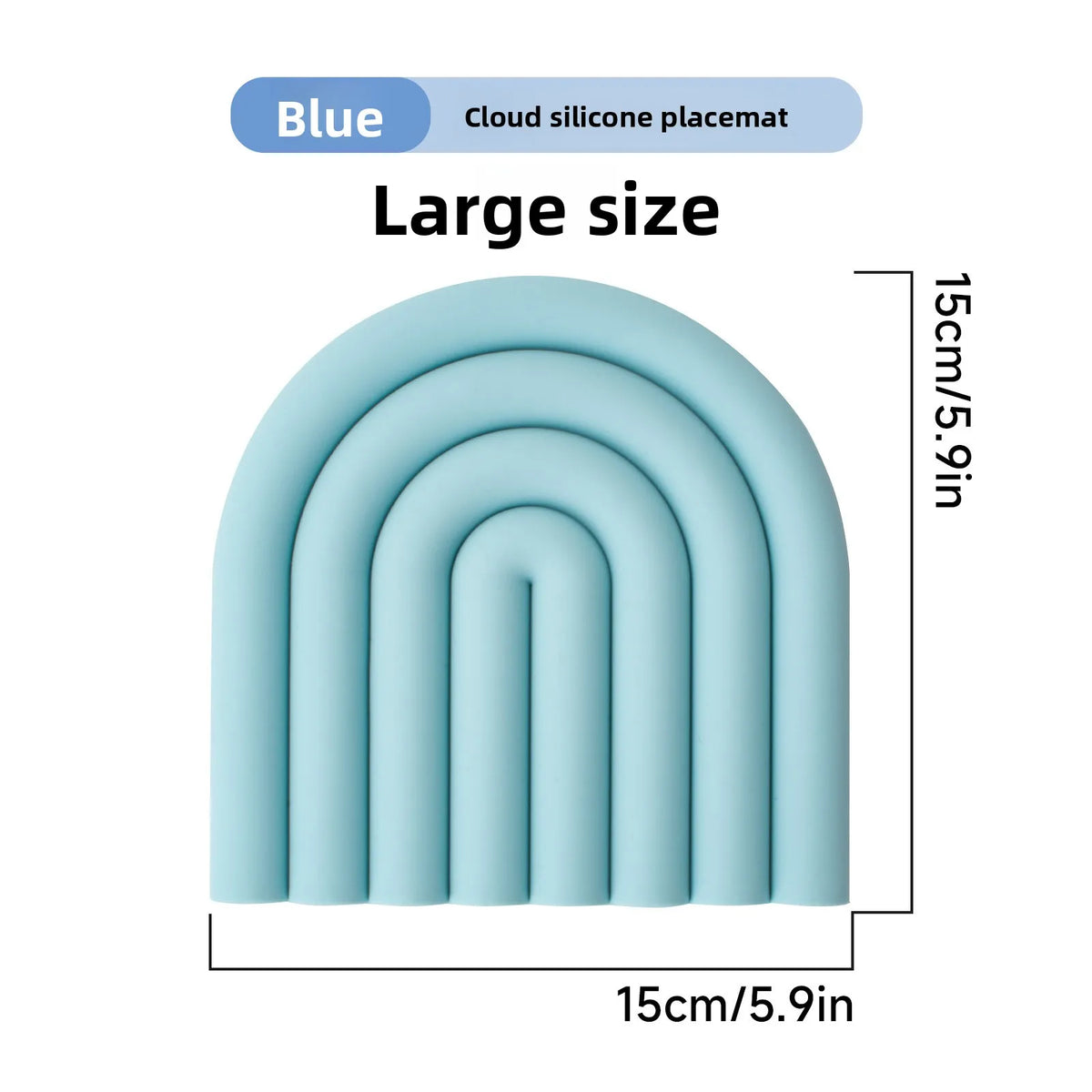 Rainbow Cloud Silicone Trivet Mat – Heat Resistant Non-Slip Pot Pad
