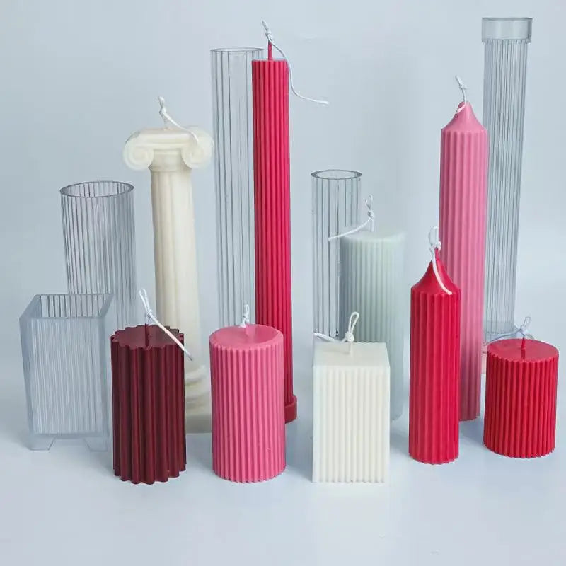 DIY Plastic Candle Molds – Cylinder, Round & Irregular Shapes