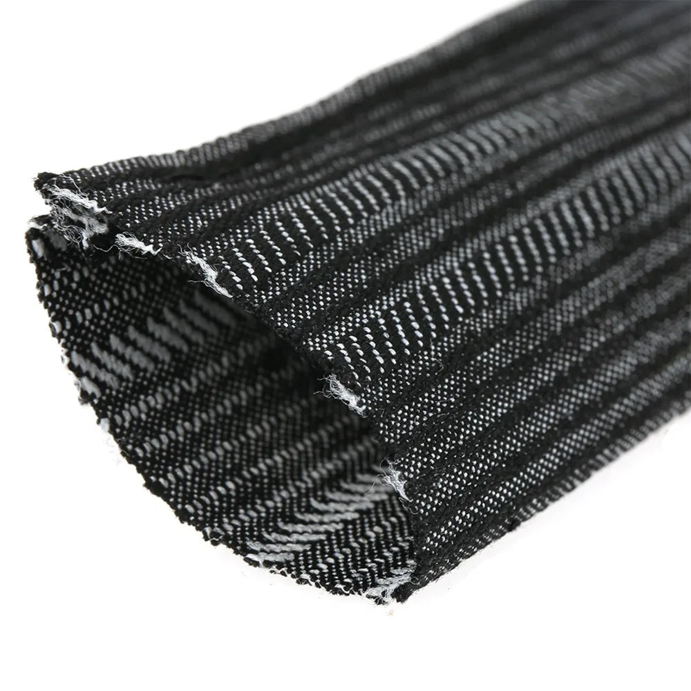 Nylon Protective Sleeve 7.5m | Cable & Hose Cover – Black