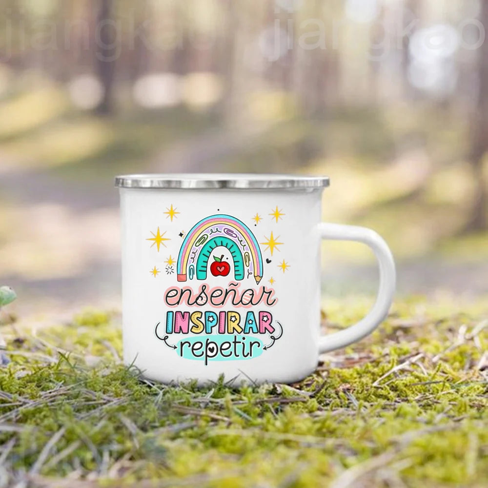 Teacher Appreciation Enamel Mug | Thank You Teacher Gift