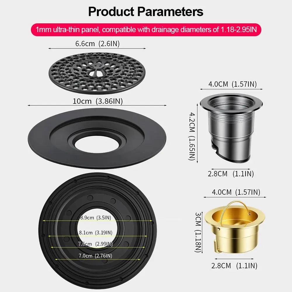 Anti-Odor Floor Drain Cover | Fast Drainage Shower Strainer