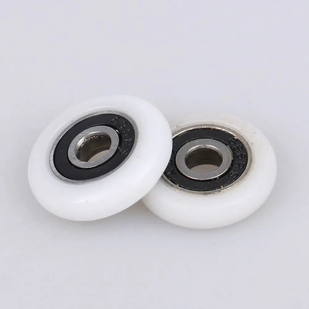 Shower Door Roller Wheels 19–29mm | Silent Nylon Pulley Runner