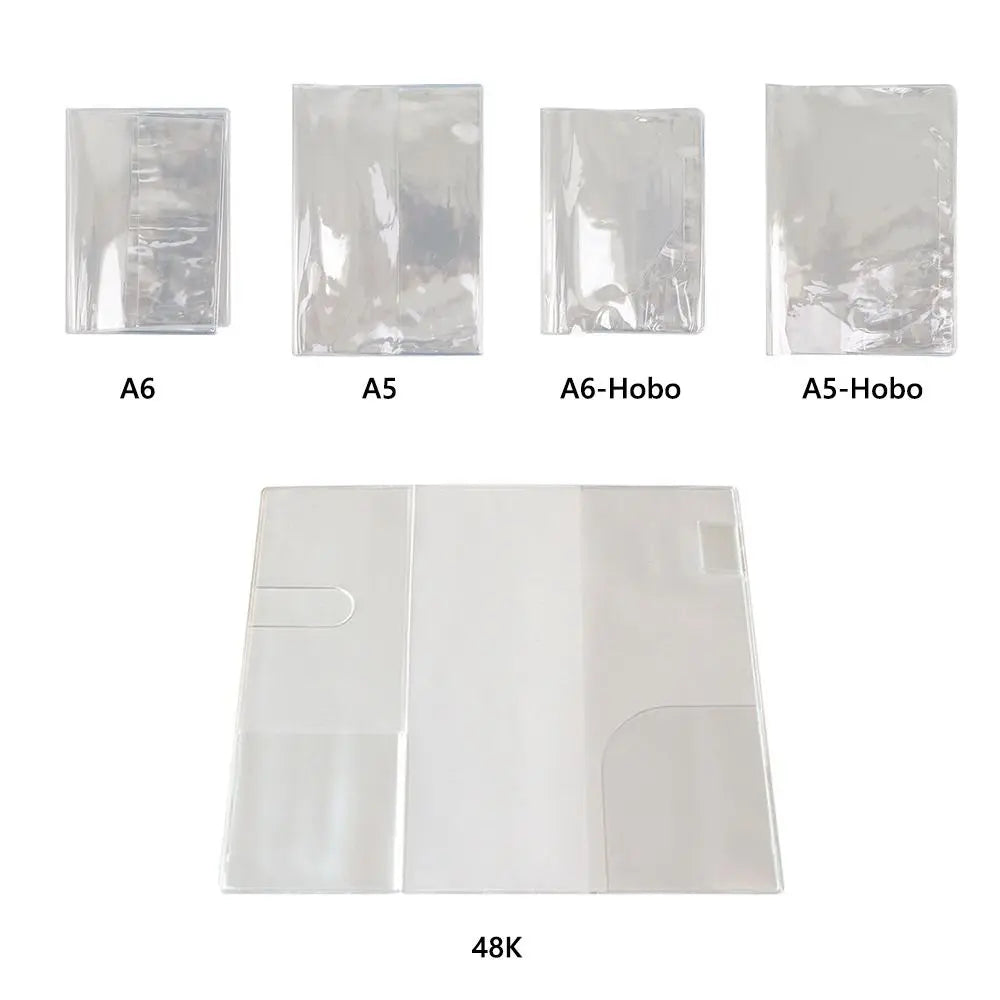 A5/A6 Transparent PVC Notebook Protective Sleeve Cover