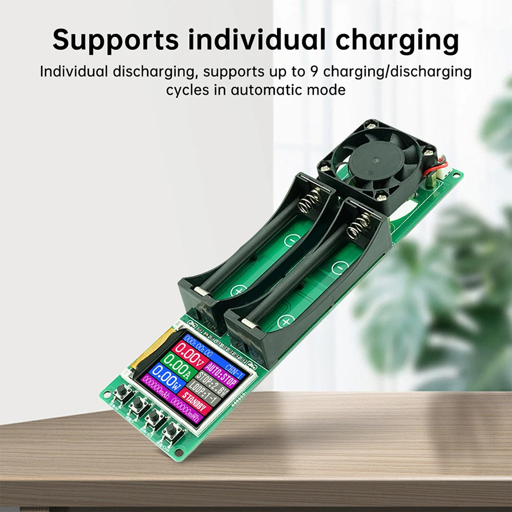 2CH 18650 Battery Capacity & Internal Resistance Tester