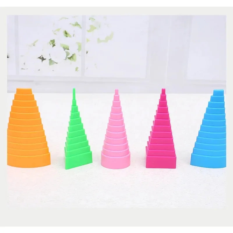 5-Piece Tower Shape Paper Quilling Tools Mould Set