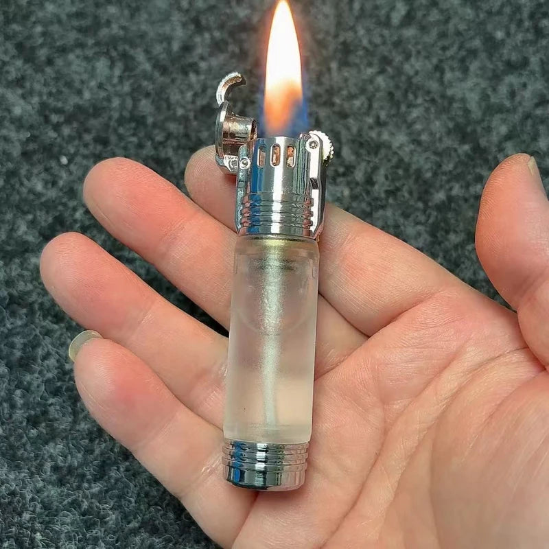 Transparent Oil Tank Grinding Wheel Lighter | Men's Gift
