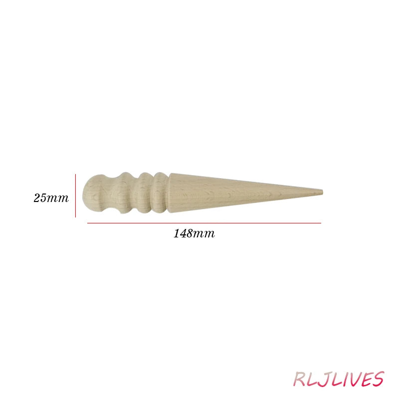 Wood Leather Edge Burnishing Rod & Slicker Polishing Tool