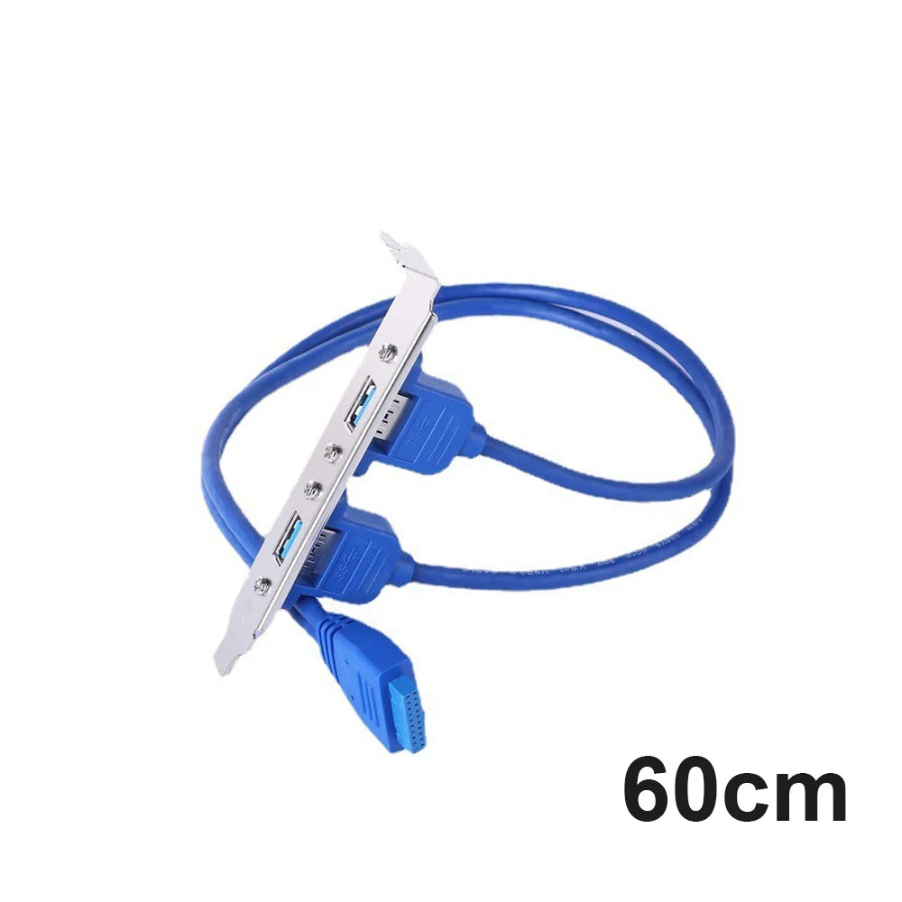 USB 3.0 to 20-Pin Motherboard Back Panel Adapter Cable 50cm