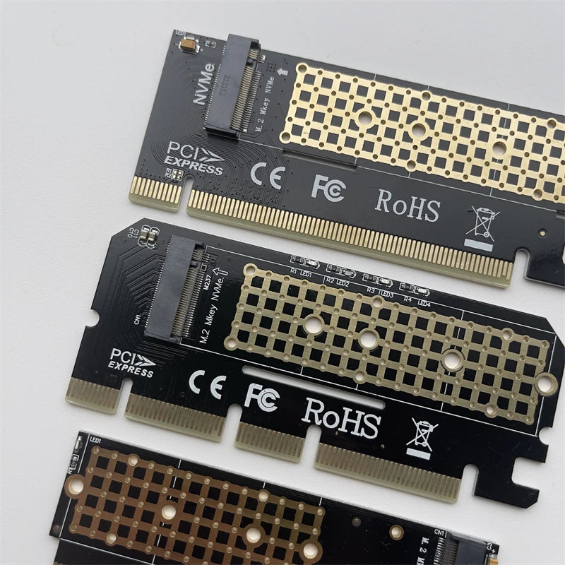 M.2 NVMe M-Key to PCIe 3.0 SSD Adapter Card – X4 X8 X16
