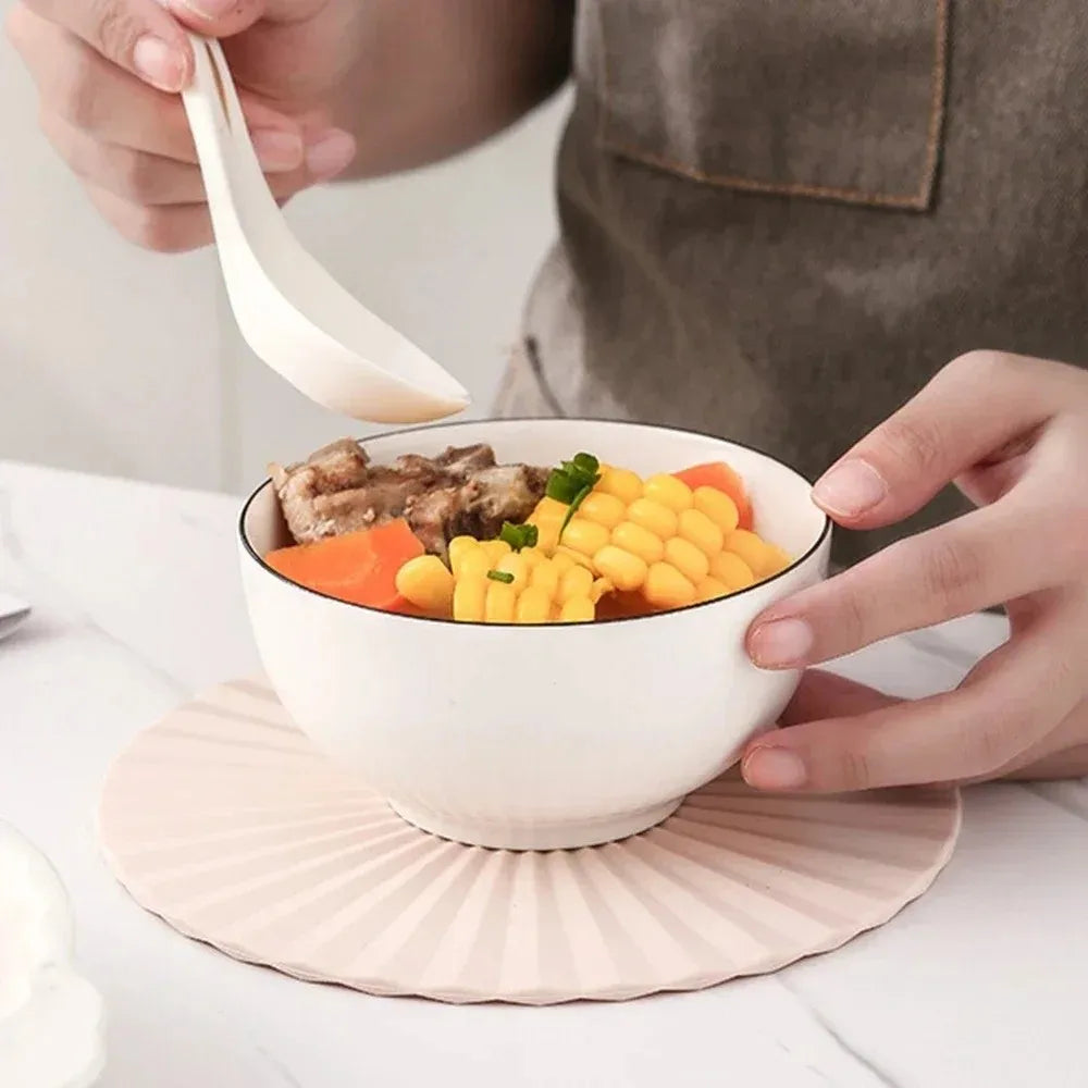 17cm Round Silicone Heat Resistant Trivet Mat – Non-Slip Pad
