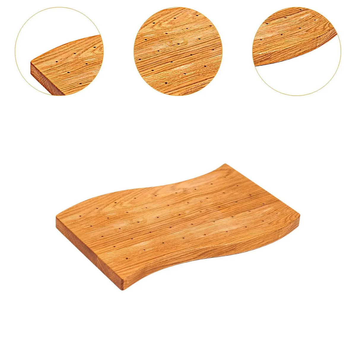 Wooden Food Skewer Holder – 45-Hole Kabob & Party Pick Stand