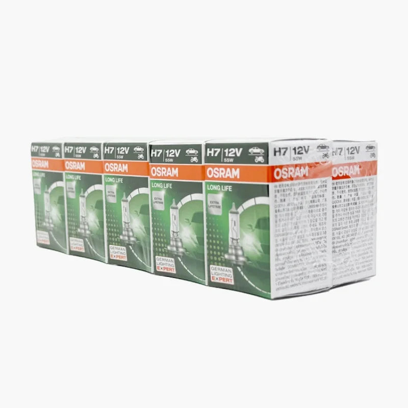 OSRAM H7 Halogen Headlight Bulb 64210L 12V 55W 3200K – 2-Pack