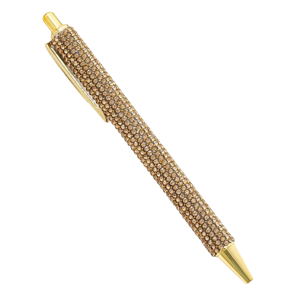 Rhinestone Crystal Ballpoint Pen – Sparkly Retractable Gift Pen