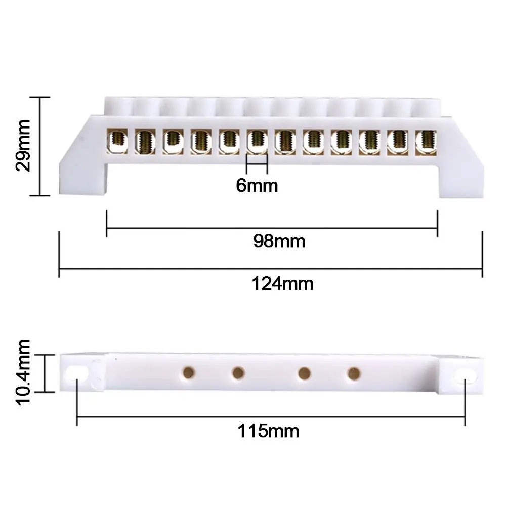Brass Screw Terminal Block | Multi-Spec Electrical Connection Bar