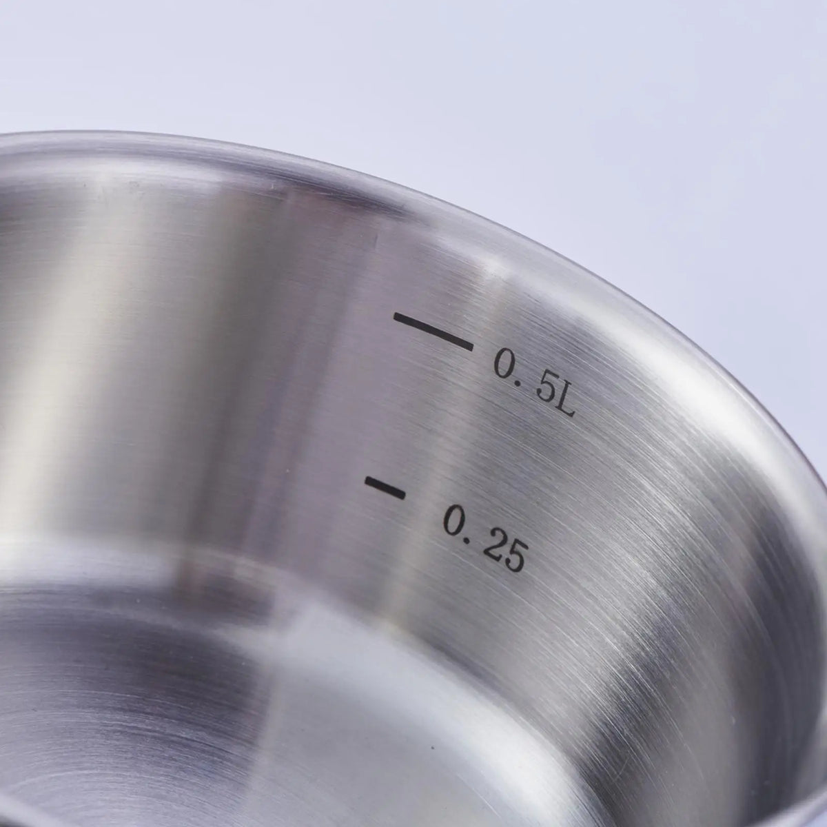 Kesoto Compact Stainless Steel Saucepan with Long Handle