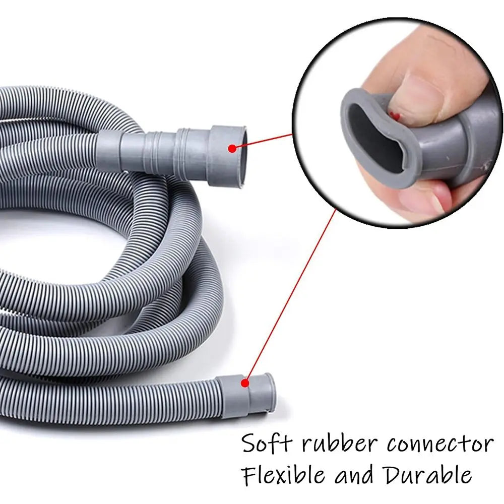 EVA Flexible Washing Machine Drain Hose – 1m to 5m Lengths