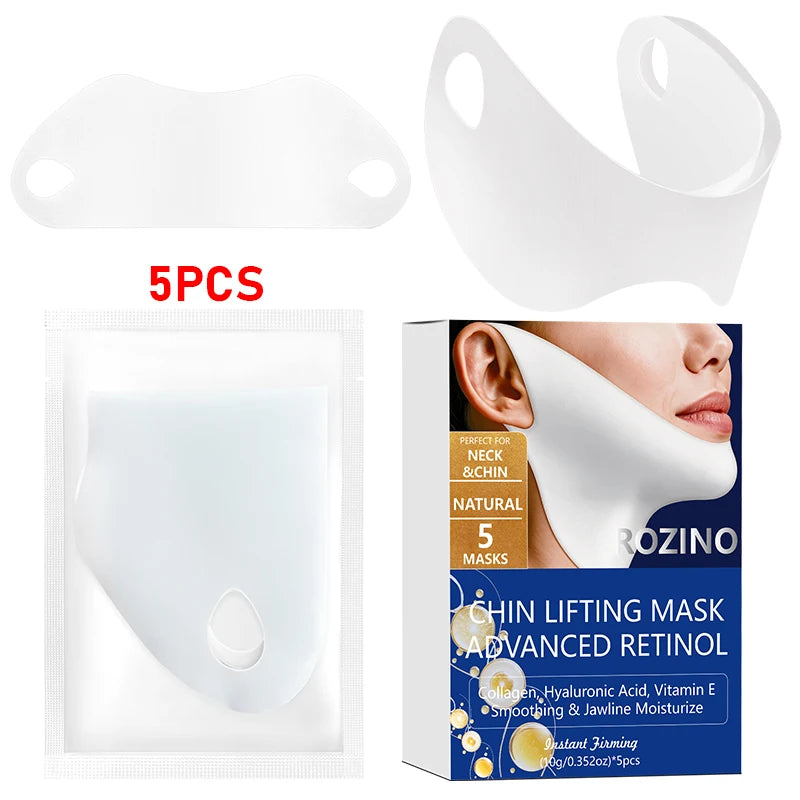 ROZINO V-Line Chin Lifting Gel Mask 5-Pack | Korean Skincare