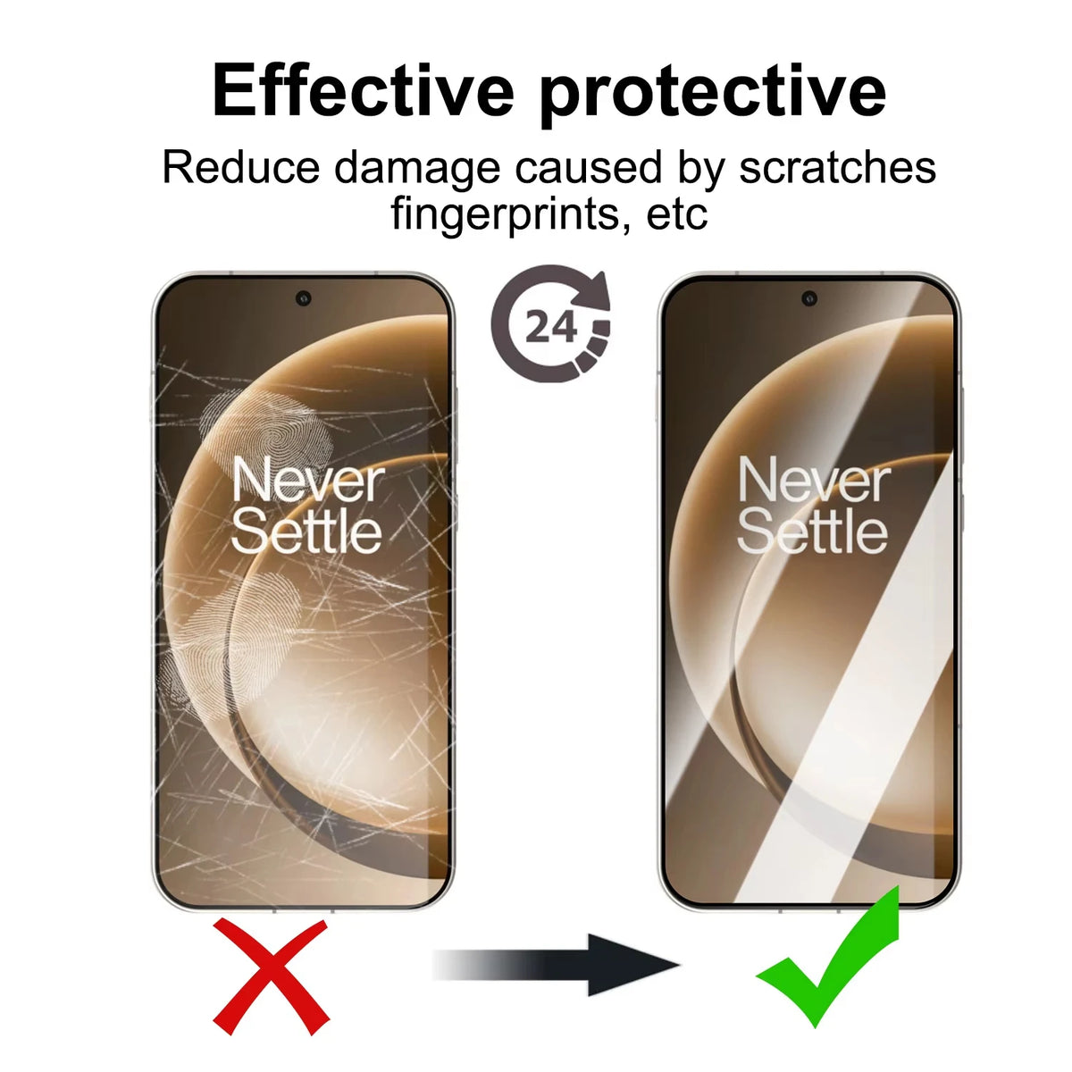 2-Pack OnePlus Tempered Glass Screen Protector – Easy Install