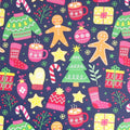 Christmas Kraft Wrapping Paper – Xmas Tree & Santa Design