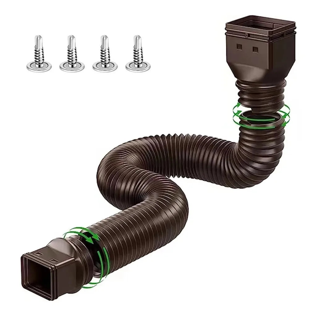 Retractable Gutter Downspout Extender – Adjustable PE Drain