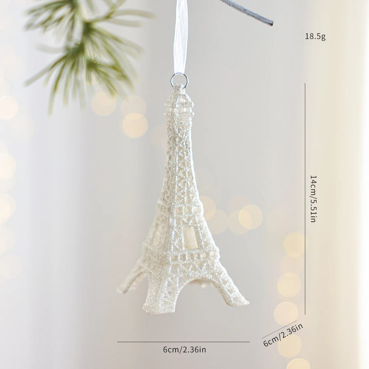 White Snowman Christmas Bell Ornament – Holiday Tree Decor