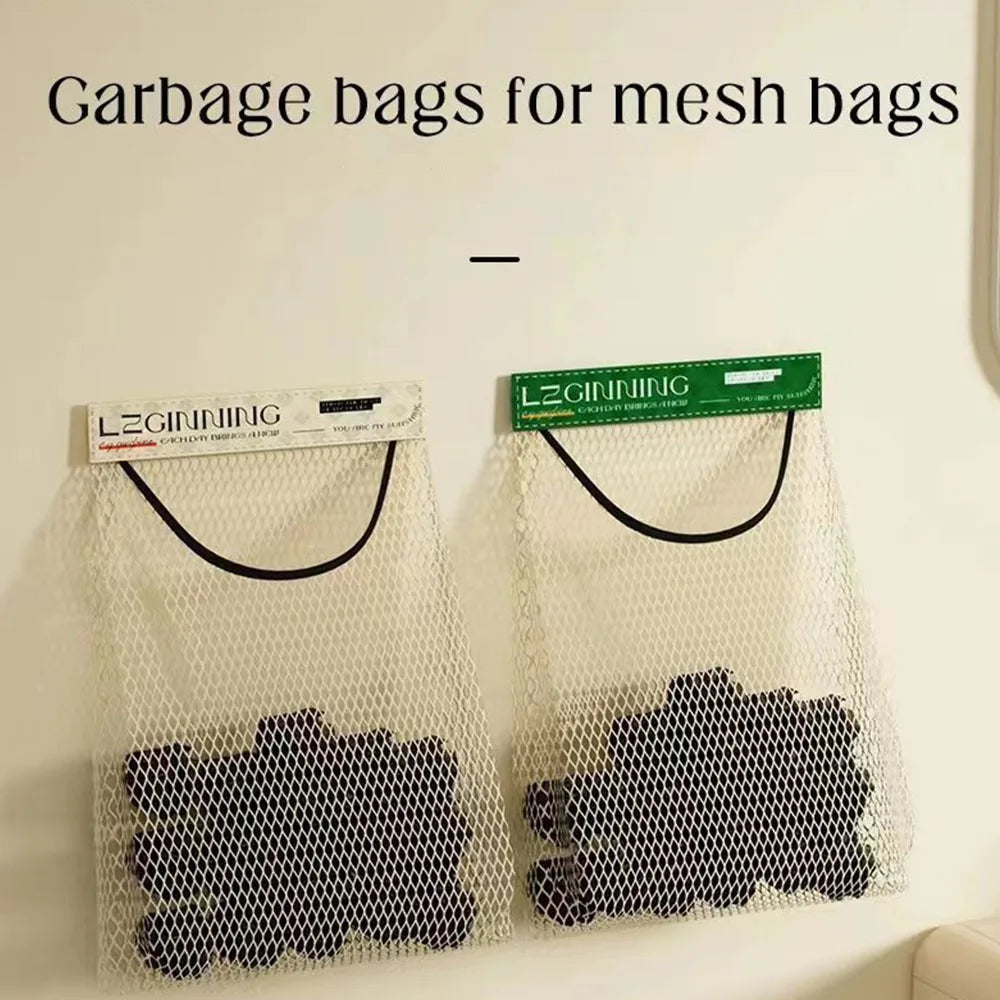 Wall-Mounted Hanging Mesh Bag for Fruit & Vegetable Storage