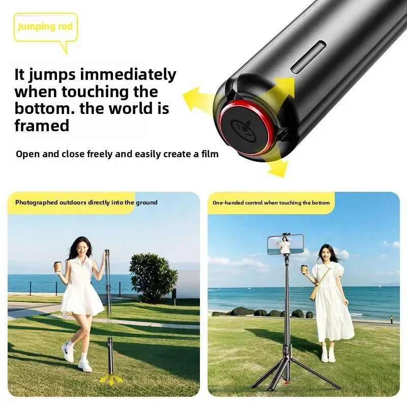 360° Rotating Selfie Stick Tripod with Bluetooth Remote